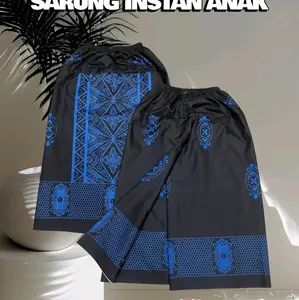 Sarung Instan Anak Premium Motif Sarwon Gus Iqdam Bahan Adem Nyaman Usia 1-12 Th Muslim Panjang S M L XL