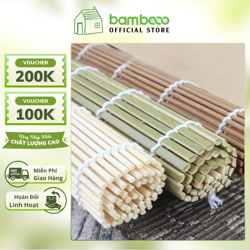 Mành Tre Cuộn Cơm/Kimbap  BAMBOOO ECO 21cm dùng trong nhà bếp