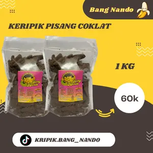 (BELI 1 GRATIS 1) 500 GRAM FREE 500 GRAM KERIPIK PISANG COKLAT