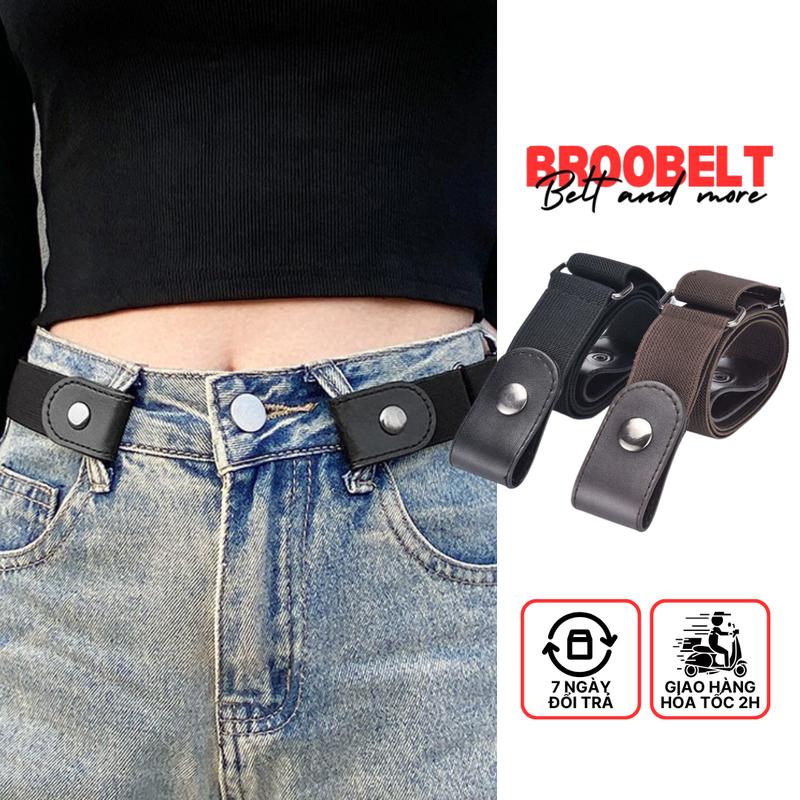 Thắt lưng thun co giãn phối da cho nam nữ, dây nịt lưng chun unisex có thể điều chỉnh size
