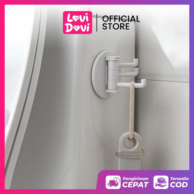 Gantungan Multifungsi / Gantungan Tempel Hanger Hook 3 in 1 / Gantungan Praktis 3 in 1 Serbaguna 5
