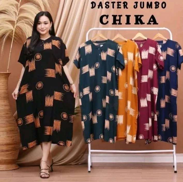 Paket Jombo 100rb Dapat 4pcs Daster Bahan Rayon Premium Super Adem Nyaman Dipakai Sehari Hari Busui Friendly Daster Jumbo Kancing Depan Daster Rayon Bumil Dress dastertik tok Tidur