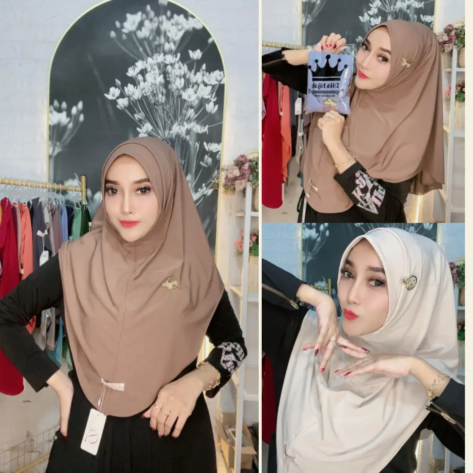 Hijab Instan Bergo Milly Ped Malay Original Diia Hijab By Anabelle Shop Kerudung Muslim