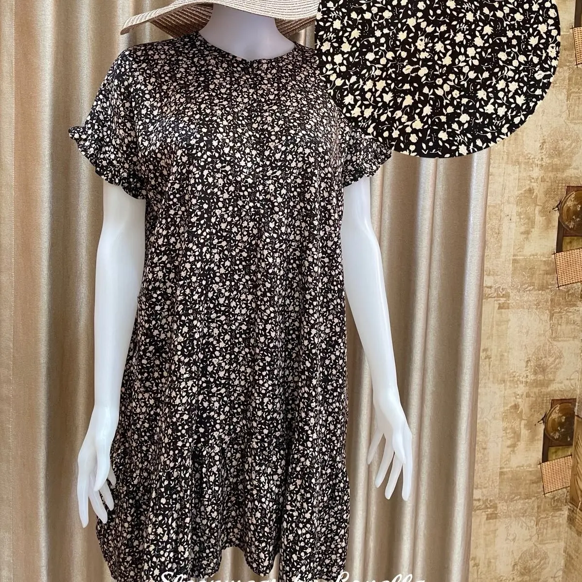 Dress Ruffle Busui Friendly