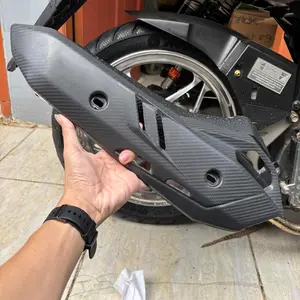 Tameng Knalpot Cover Knalpot Airblade New Full Carbon Pnp Vario Beat Scoopy Stylo Genio Pcx
