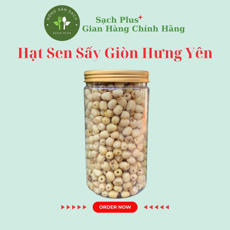    DEAL MỞ BÁN   Hạt Sen Sấy giòn 500g - 1kg Food ăn vặt tiếp ăn liền giòn thơm bùi ngậy 