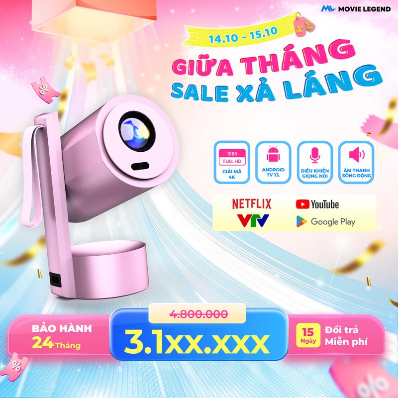 [SG1][SALE GIỮA THÁNG]Máy Chiếu S8 MiniGo - Máy Chiếu Movie Legend - Độ Phân Giải Full HD