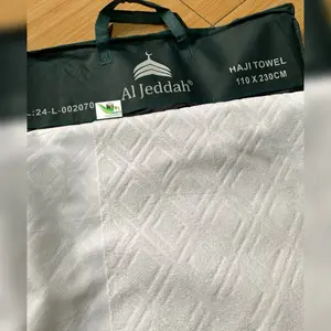 Kain Ihram Import Al-Jeddah Katun Microfiber Premium ~ Kain Ihrom Pria Putih Haji Dan Umroh Pria Tanpa Jahit