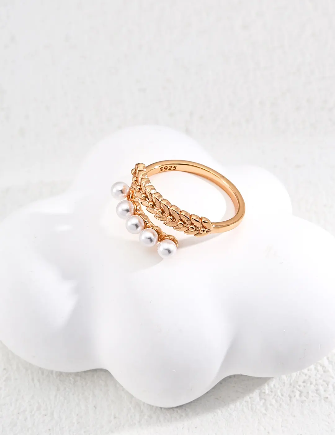 Suiyue Flowing Light | Silver Design Imitation Pearl Ring freshwater  pearls real  pearls tahitian  pearl  bracelet baroque  pearls shining  pearl silver  rings