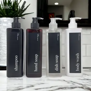 Botol Sabun Cair Aesthetik Minimalis 500ML - Wadah Sabun 500ml - Botol Refill 500ml Plastik Pump Bottle tahan bocor tekan