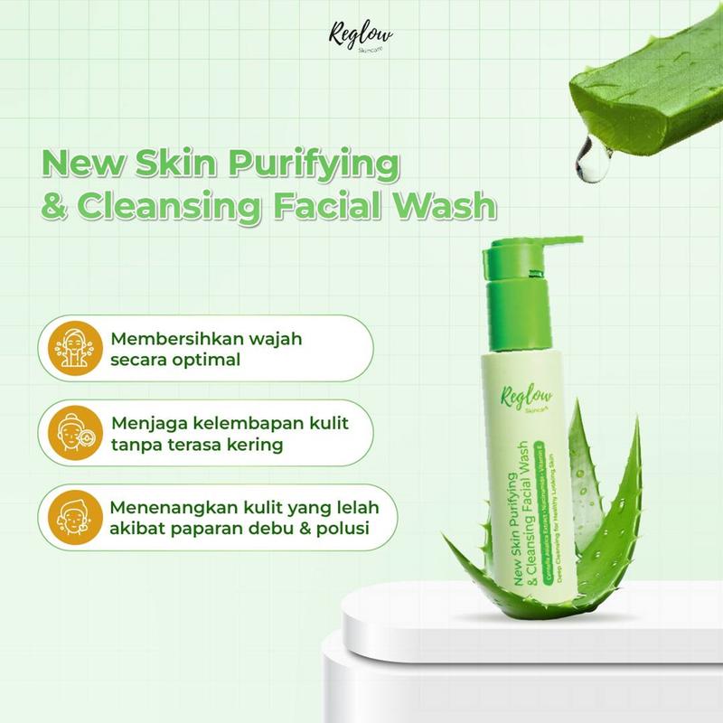 Reglow New Paket isi 4 (Facial Wash, Day Cream, Night Cream, Serum) Skincare 1