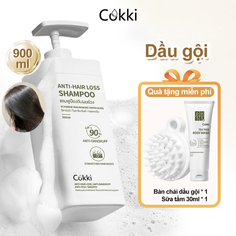 COKKI 900ml! Dầu Gội Siêu Đại | Vitamin & Amino Acid | Hỗ trợ làm sạch và nuôi dưỡng chân tóc | 3 KHÔNG: Silicone - Paraben - Chất Gây Hại