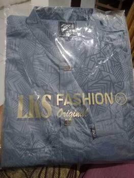 Product Review of Kemko sultan atau  Koko tangan pendek  Atasan Pria Dewasa motif etnik depan kancing vareasi bahan  Katun embos berkualitas terbaik Nyaman di pakai Baju Hitam from T**💞 1