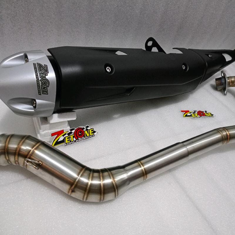 Knalpot Standar Racing Copy MX King Fulset Pipa 32 35 38 50 Motor Stainless Las Robotik - Motorcycle 0