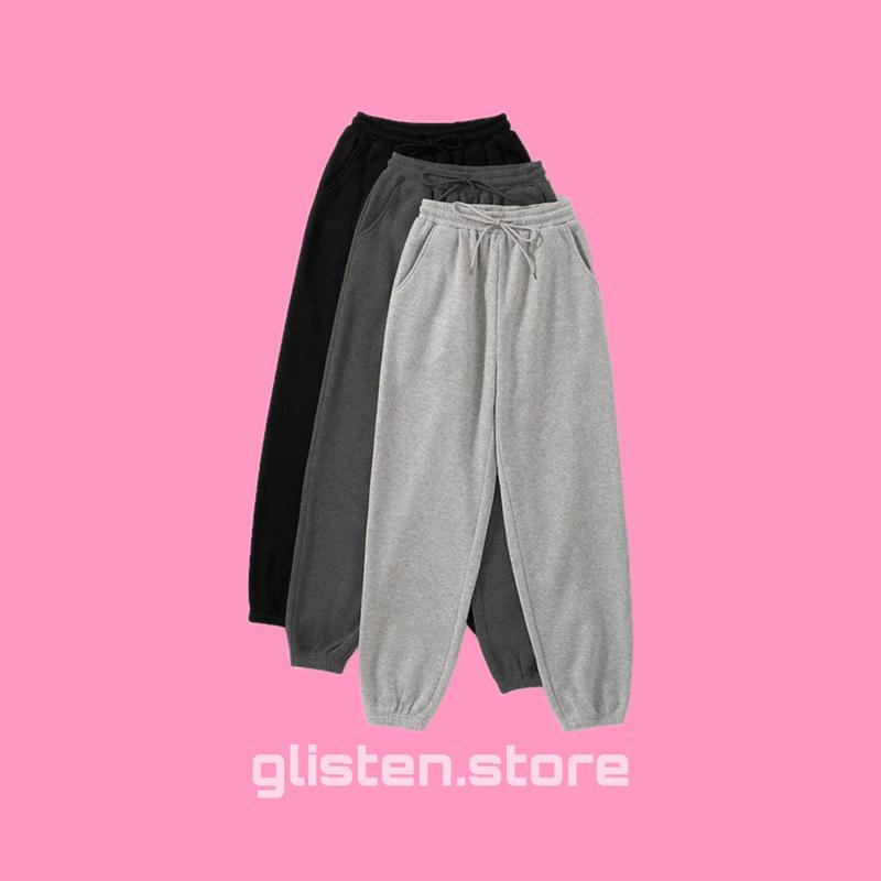 SWEATPANTS joger ootd wanita, celana joger olahraga wanita trening, training celana olahraga sweatpants  jogger 2