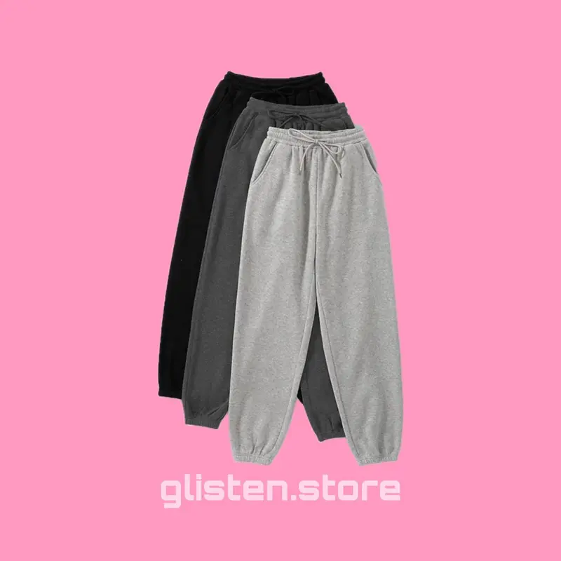 SWEATPANTS joger ootd wanita, celana joger olahraga wanita trening, training celana olahraga sweatpants  jogger 2