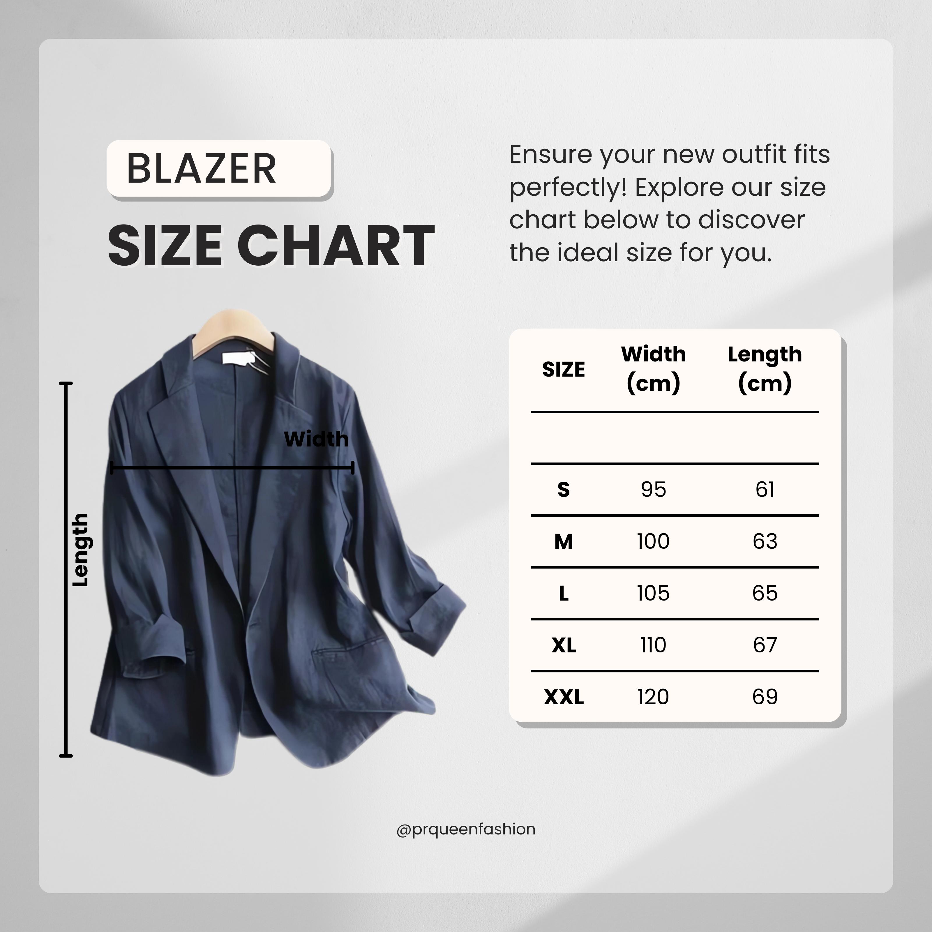 PRQUEEN Blazer Romance Katun Linen Rami Oversize Wanita Basic Outer Blazer Kerja Kantor Kuliah Nyaman Fit XXL Variasi Kancing Satu Navy Formal Casual Elegan Adem Ringan