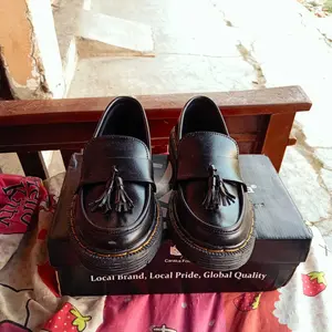 Sepatu Formal Loafers Pria Hitam Original Caraka Footwear  | Sepatu Formal Casual Pria Keren Elegan | Sepatu Loafers Kerja Pria Flat
