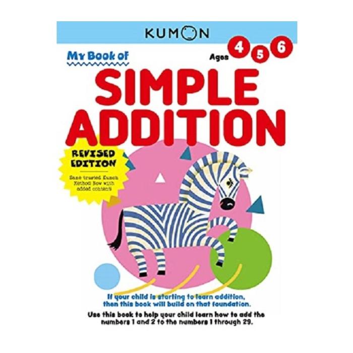 Gambar Kumon - Revised Edition: My Book of Simple Addition dari Kumon Books Indonesia Kota Tangerang Selatan Tokopedia