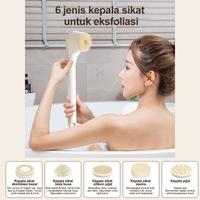 Gambar Smart Body Scrubber Elektrik - Sikat Pijat Mandi 6in1 dengan Gagang Panjang, Cocok untuk Semua Keluarga - Putih dari BENBO Kab. Tangerang 3 Tokopedia