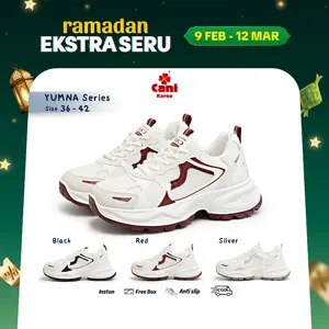 【 SPECIAL THR 】CANIKOREA Yumna Sepatu Wanita Olahraga Sneaker Sport Korean Sneaker Chunky Fashion Casual Sepatu Lebaran Idul Fitri Sepatu Hari Raya Aestetic Shoes Viral y2k - Shoes K9255