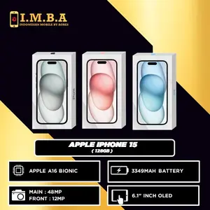 [ IMBA INDONESIA ] APPLE iPhone 15 128GB Ready All Warna GARANSI RESMI INDONESIA GDN/IBOX/DIGIMAP