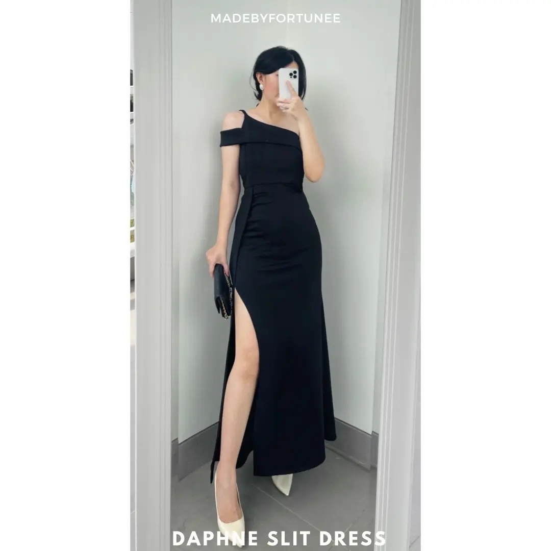 DAPHNE SLIT DRESS / Dress wanita