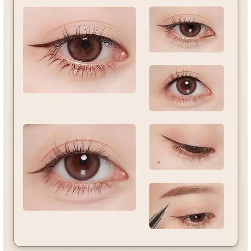 cod&ready MINT Eyeliner Pena Slim Ulat Sutra Berbaring Cair Tahan Air Cepat kering Eyeliner Riasan Mata Tanpa Eyebrow Eyelash Pen Liquid Eyeliner Microblading 4D Pen Untuk Menggambar Alis shellasaukia520 3