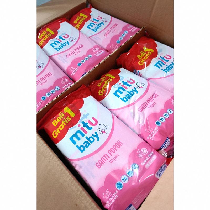 tissue basah mitu 50 s buy 1 get 1 Wipes bayi Tisu Alcohol-Free Tidak 1