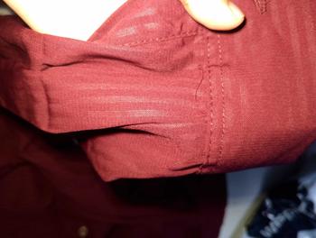 Product Review of Wispie Girl Boss Fitted Shirt | Kemeja kerja wanita fit garis stripe karet Lembut pink hijau biru from f**y 2