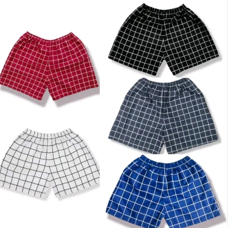celana pendek kolor boxer shortpants kolor jumbo shortpants big size celana sehari hari celana santai Lembut Katun Nyaman Unisex Motif Dewasa