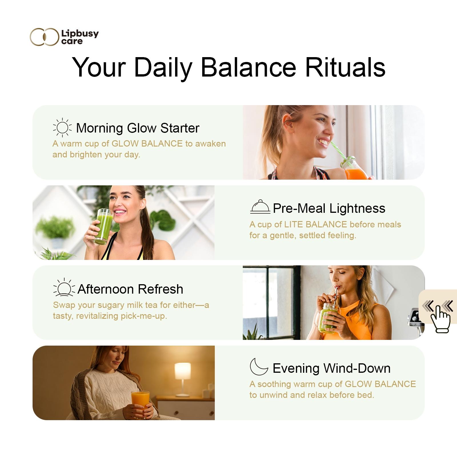 LIPBUSYCARE LITE & GLOW Daily Wellness Ritual - A Perfect Pair of Turmeric-Ginger Lemon Sip & Fruity Kale-Chia Fiber Blend. LIPBUSYCARE LITE & GLOW Daily Wellness Ritual - A Perfect Pair of Turmeric-Ginger Lemon Sip & Fruity Kale-Chia Fiber Blend.