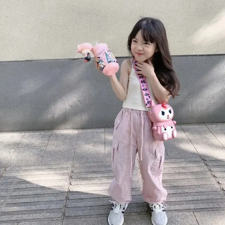 [Muat HP] Tas Selempang Karakter Kartun Anak Cowo Cewe Lucu Ukuran BESAR Muat HP Cetakan Emboss 3D Real Pic Bisa COD Fashion 3