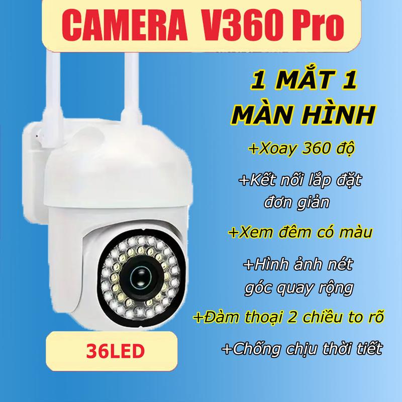 Camera an ninh ngoài trời gia đình 36 đèn LED 2.4GWIFI