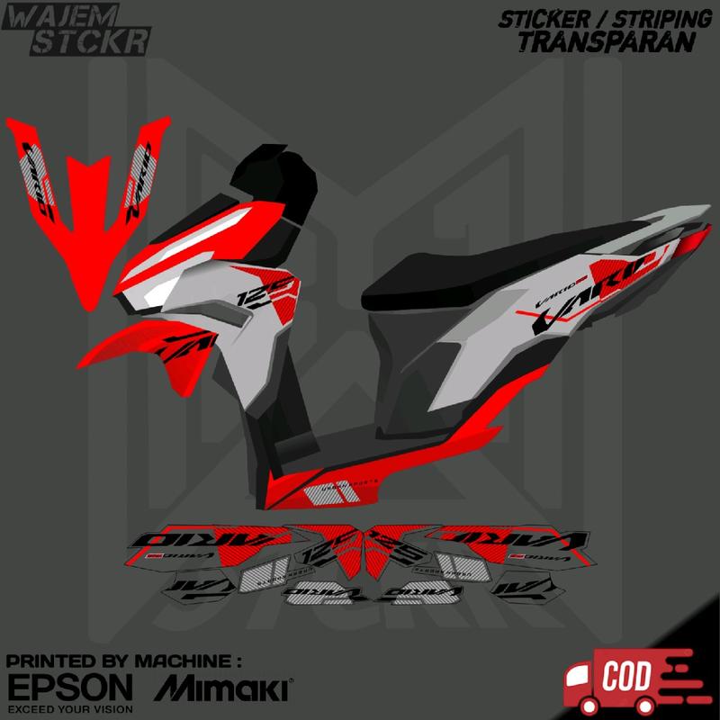 STRIPING TRANSPARAN VARIO 125 NEW 2023 GEN 2 CUSTOM MALAYSIA 2