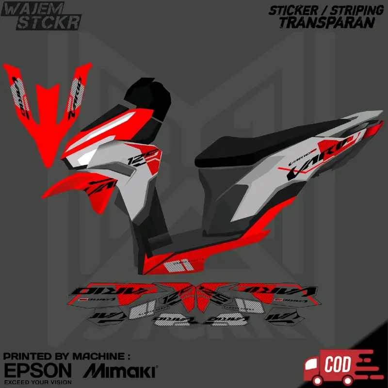 STRIPING TRANSPARAN VARIO 125 NEW 2023 GEN 2 CUSTOM MALAYSIA 2