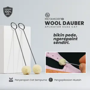 Metamorfid Wool Dauber - Aplikator Kuas Cat Sepatu Kanvas/Suede