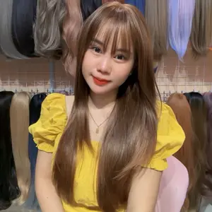 Wig hair quality pirang poni