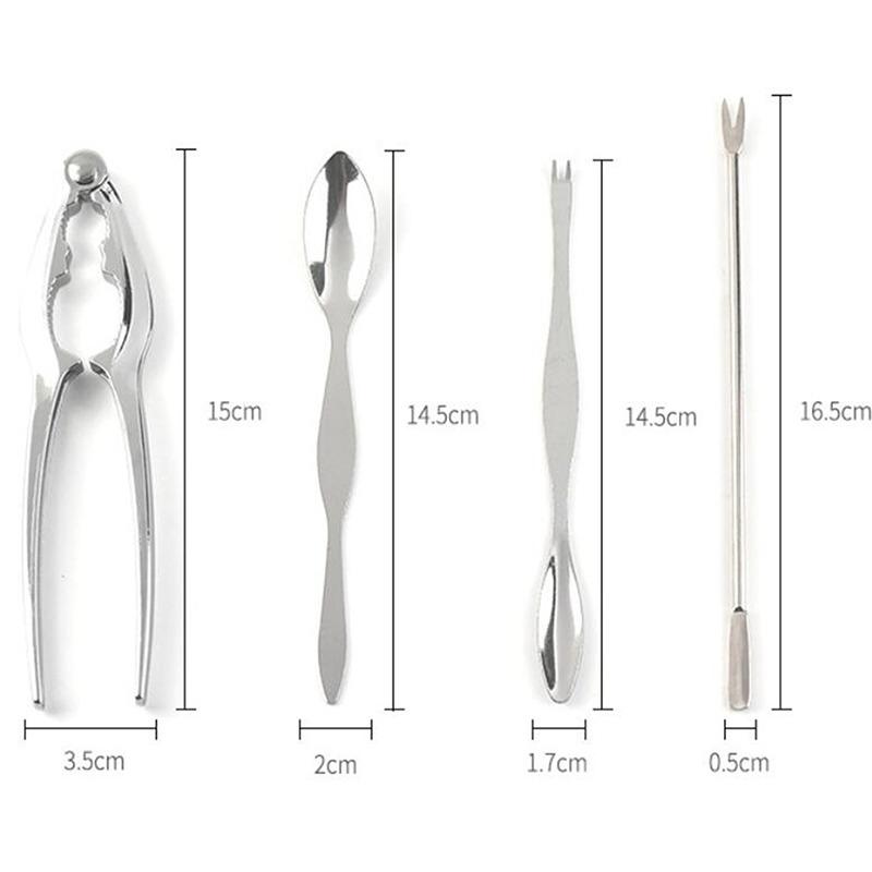 Product Introduction of Crab Eating Tools Kitchen Peeling Crab Tongs Clip Artifact  Open Crab Scissors To Eat Crab Hairy Crab 11