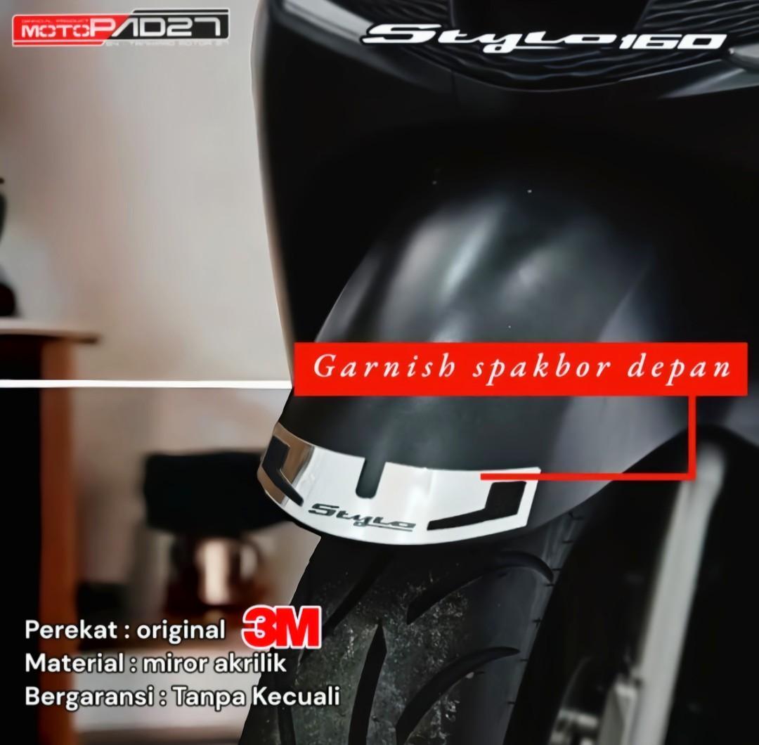 aksesoris GARNISH HONDA STYLO 160 akrilik premium Motor