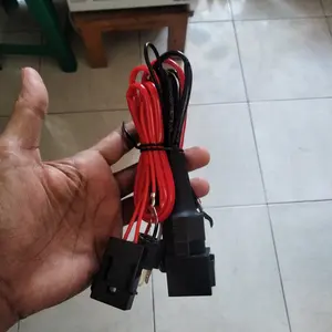 ORIGINAL Premium Kabel Relay Set Lampu HID Projie Projector Biled LED H4 Motor Mobil Car