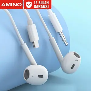 AMINO EP01 Headset In-Ear Wired Headset Wired Earphone / With Mic Universal Phone / 3.5mm Plug Jack / Untuk Iphone Android