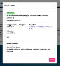 Gambar Listerine Multi Protect Healthy Bright 250 mL - Kurangi Noda Pada Gigi dari Apotekmandjurofficial Kota Administrasi Jakarta Pusat 4 Tokopedia
