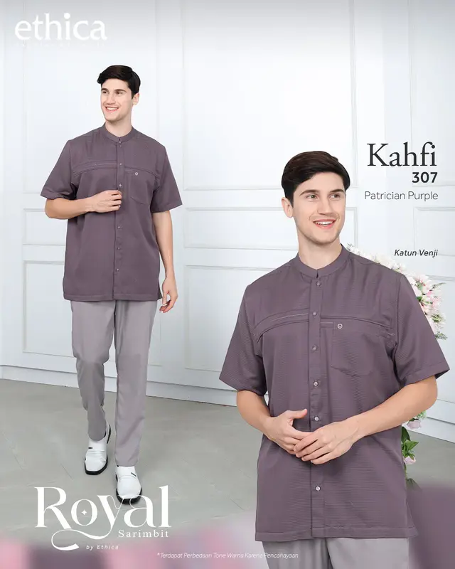 SARIMBIT/SERAGAM LEBARAN KELUARGA | BAJU LEBARAN TERBARU 2024 | ROYAL 11 PATRICIAL PURPLE BY ETHICA 2