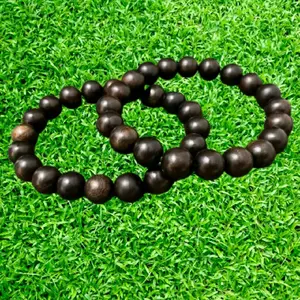 Gelang Kayu Iksir Asli Tasik Gelang Kayu Iksir Kawalu Natural untuk Pria dan Wanita Desain Simpel Elegan Cocok Sehari-hari