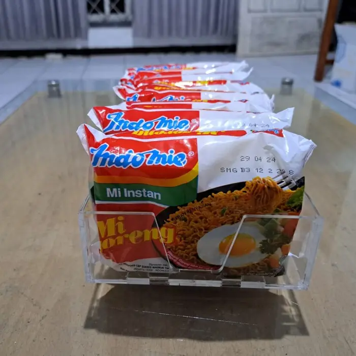 Rak Acrylic Pusher Display Mie Instan Supermarket Minimarket 4
