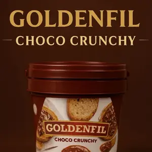 Goldenfil Choco Crunchy 1kg Coklat Pasta dengan Choco Crunchy Rasa Lezat dan Tekstur Crunchy Cocok untuk Pelembut Roti Susu