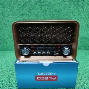 FLECO Radio Fleco F3030BTL Wooden Series FM/AM/SW Multifungsi Speaker Portable Bluetooth Radio Jadul 3 Band Bluetooth USB Micro SD Player Ada SenterTHF Rincian Produk Jam