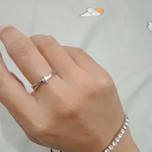 Cincin Wanita Simpul Perak - Desain Estetik, Anti Korosi, Kualitas Tinggi, Aman Digunakan