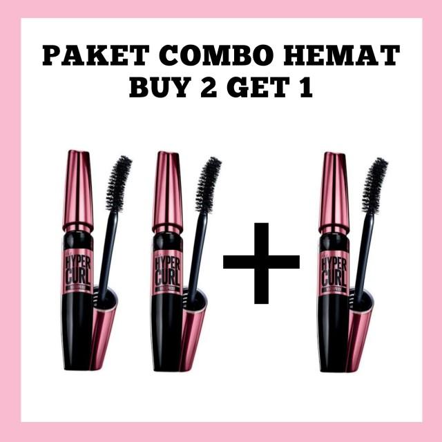 Product Introduction of ( Buy 2 Get 1 ) Mascara Hyper Curl / Beli 2 Gratis 1 Maskara Hyper Curl Waterproof Mempercantik 1